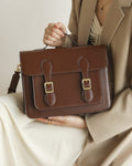 The Oxford Flap Leather Satchel & Crossbody Bag