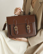 The Oxford Flap Leather Satchel & Crossbody Bag