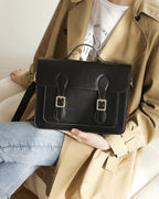 The Oxford Flap Leather Satchel & Crossbody Bag