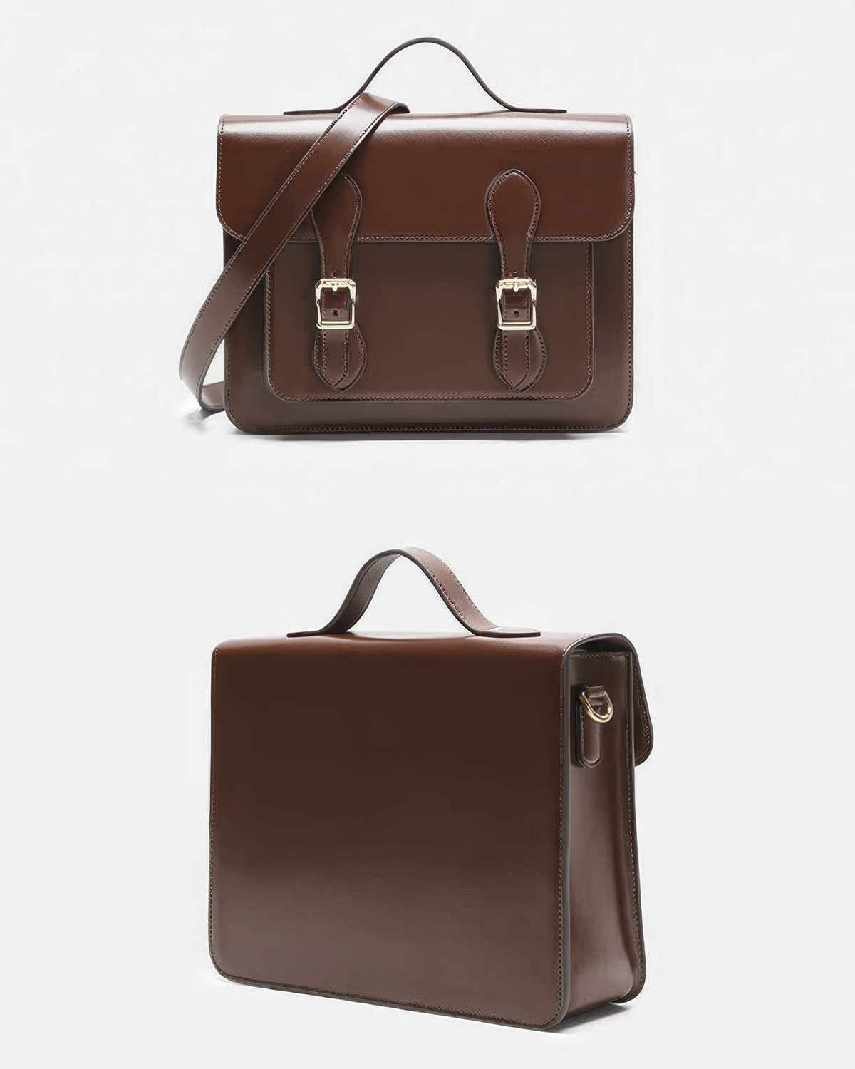 The Oxford Flap Leather Satchel & Crossbody Bag